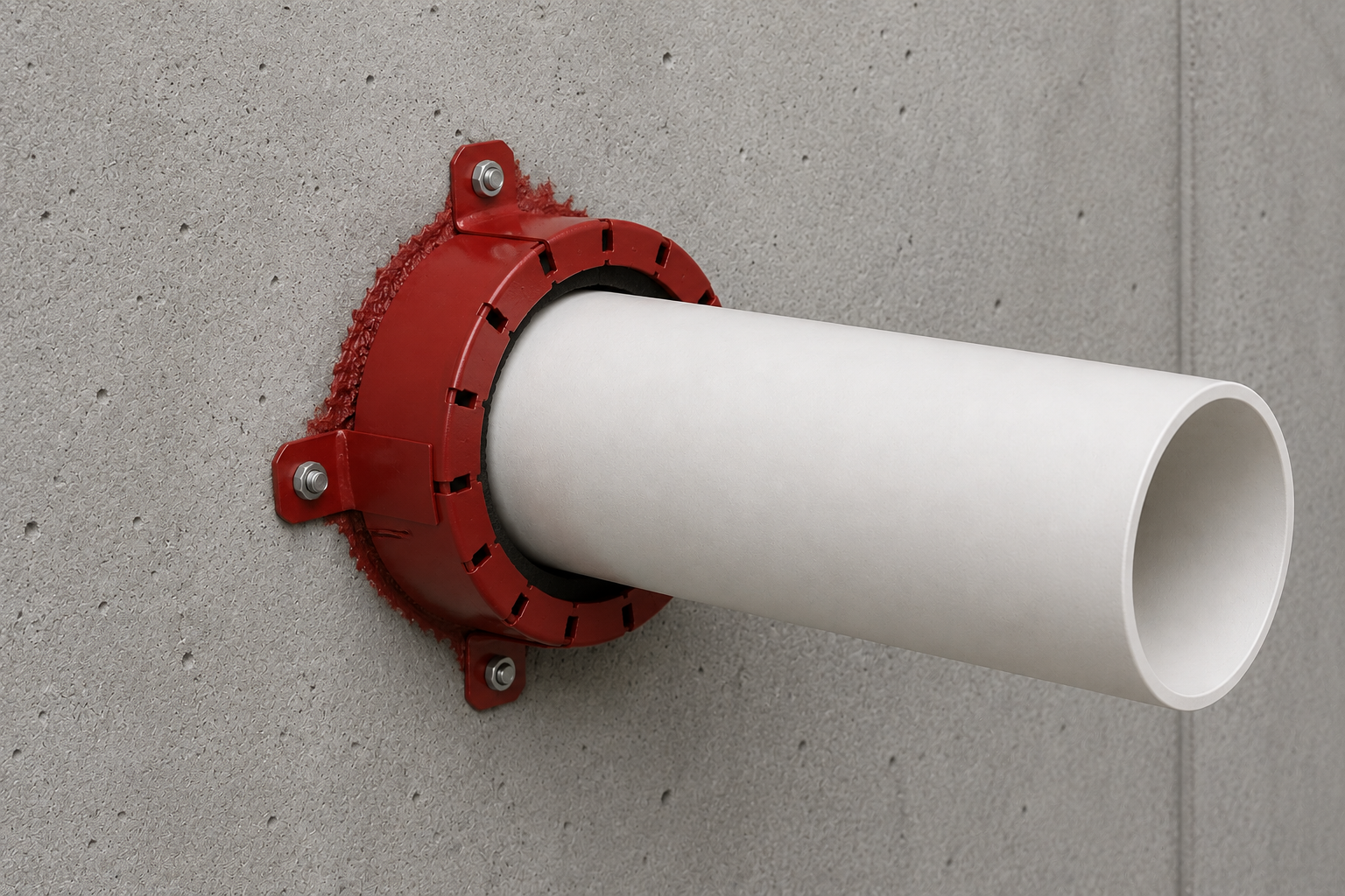 Firestop collars and wraps